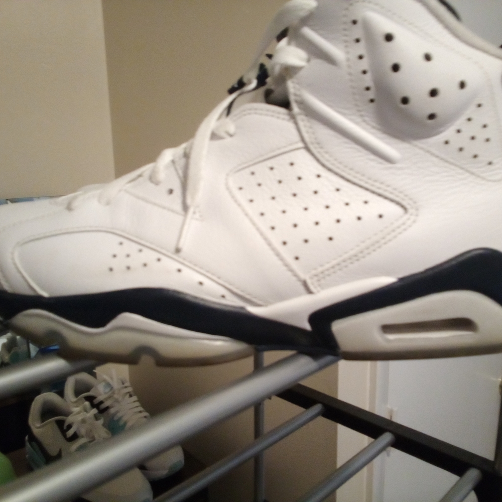Jordan White and Black Sneakers